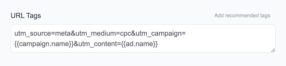 UTM Settings